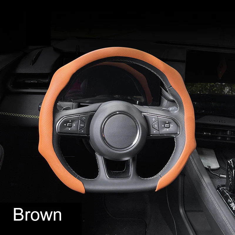 🏆 50K+ SOLD! – Almost Gone💥-✨ Nappa Leather car steering wheel cover