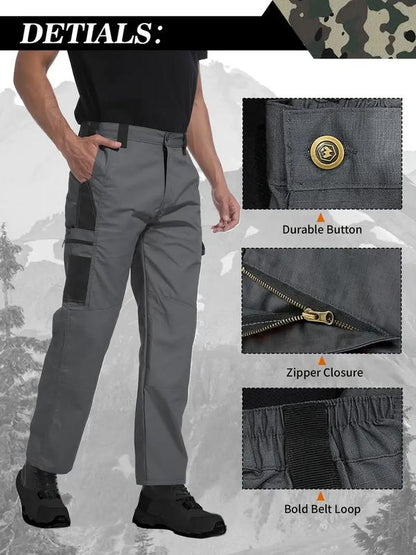 🏆🔥 LIMITED-TIME 49% OFF! 👖 Men's Breathable Cargo Pants – Moisture-Wicking, Multiple Pockets, Adjustable Belt 🏕️