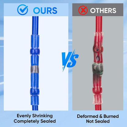 ⏰Haisstronica Solder-Seal Wire Connectors - Waterproof heat-shrink connectors with a self-soldering function