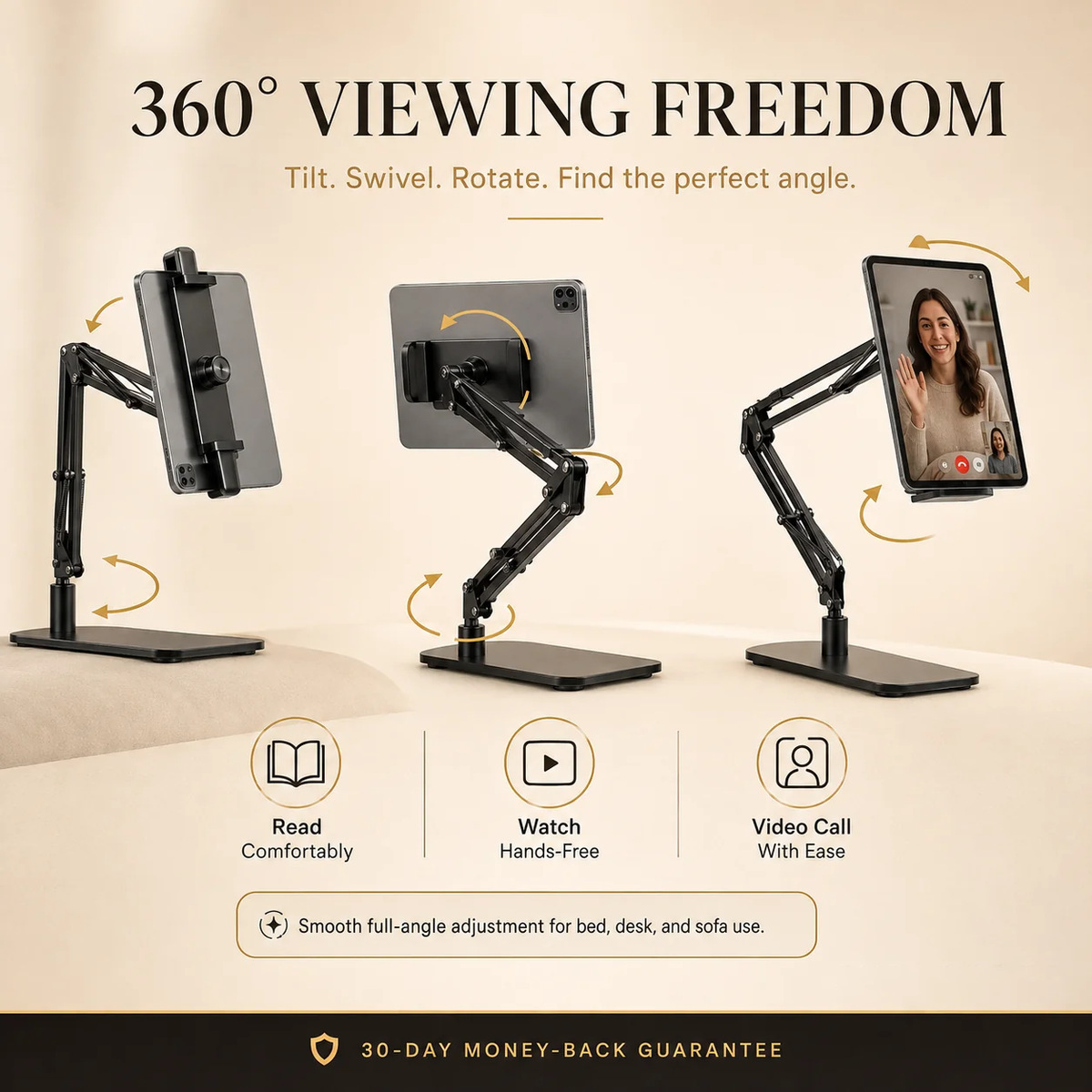 🔖 LIMITED-TIME 49% OFF! ⚡ Hidden Bedside Retractable Phone & Tablet Holder🛏️