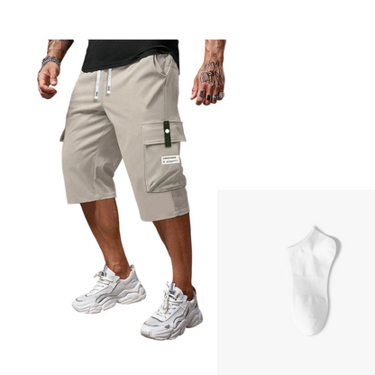 ⏳Limited-time 49% off⏰Men's Casual Drawstring Capri Cargo Pants👖