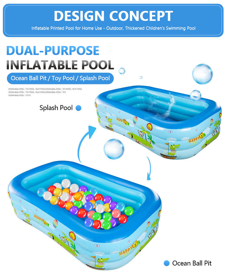 🏊 49% OFF NOW! 🎉 Children's Inflatable Pool – Sturdy PVC & easy setup – Perfect for backyard fun on hot days – safe and colourful for kids 🌞✨