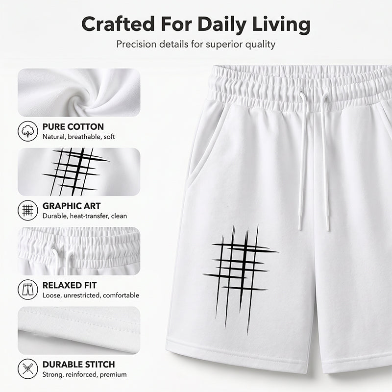 👕Men's Casual Top & Shorts 2-Piece Set – Loose Fit, Breathable & Fade-Resistant Graphic Print 😎👕