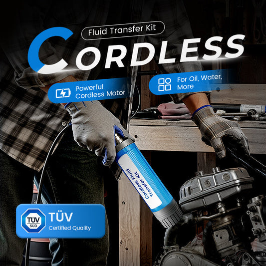 🥇【Industrial-Grade High-Efficiency Choice】38mm High-Power Oil/Water Pump Kit｜💯Blue Portable Design｜Easy to Carry｜Versatile Applications!🌟