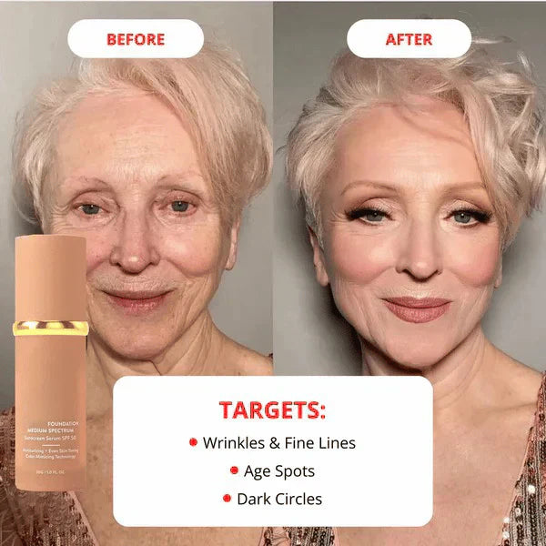 🔥2026 Hot Sale 50% OFF✨⚡ 50K+ SOLD! 🎁4-in-1 Perfecting Foundation – High Coverage, SPF & All-Day Hydration 🤍✨