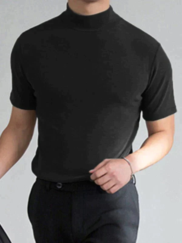 🔈🔈2026 Hot Sale - 49% OFF🎁High Neck Slim Fit T-shirt for Men