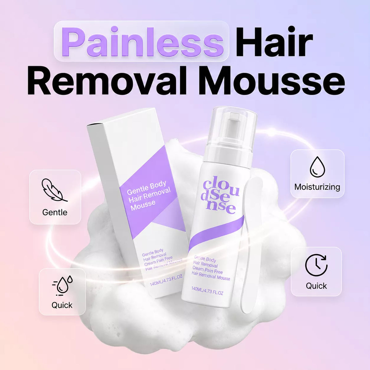 🧴New Arrival 49% OFF! 💖Gentle & Painless Hair Removal Cream Duo for Sensitive Skin Say Goodbye To Unwanted Hair Without Pain! 👋