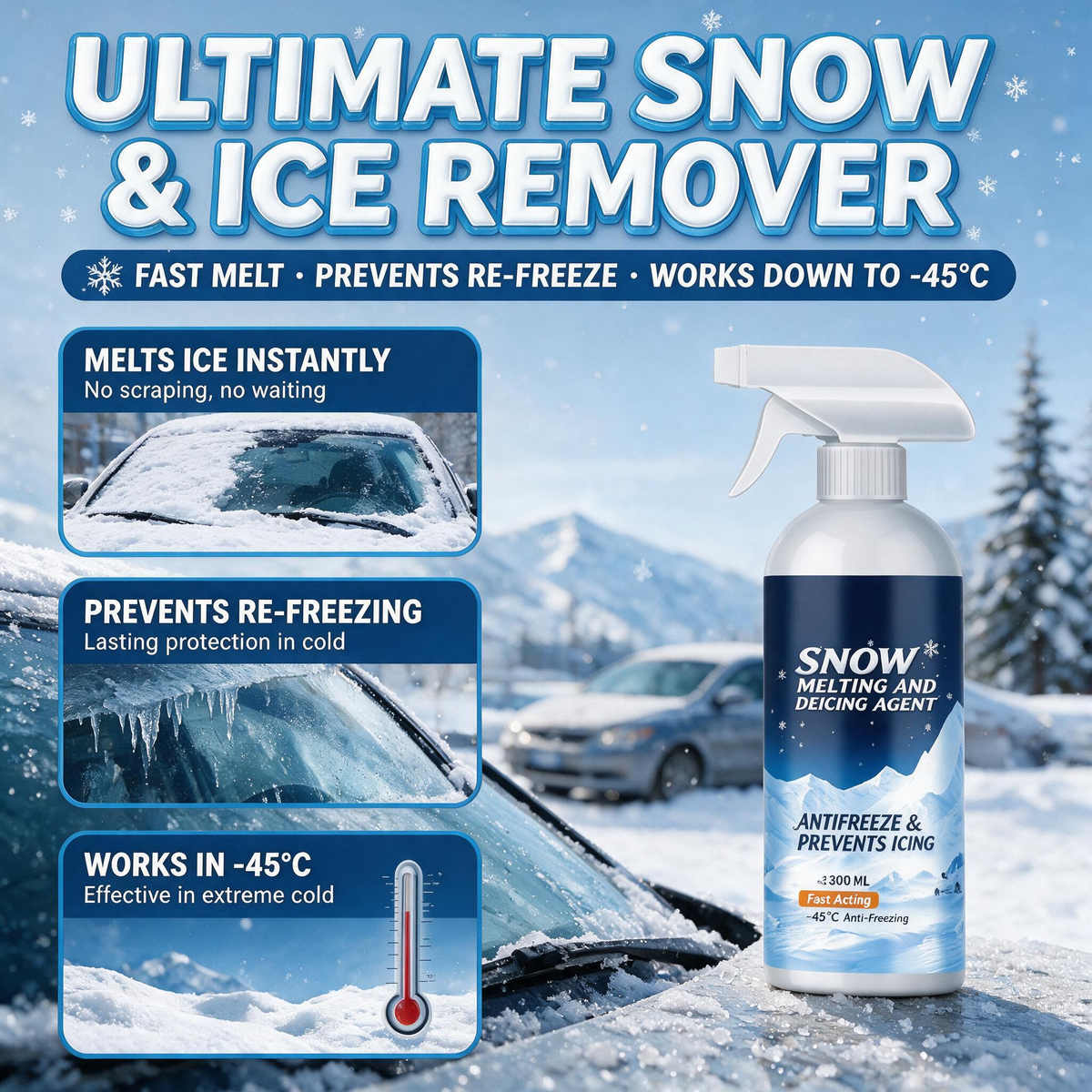 🔥Buy 2 get 1 free 🎉Multi-Functional Powerful Deicer Snow Melt Agent