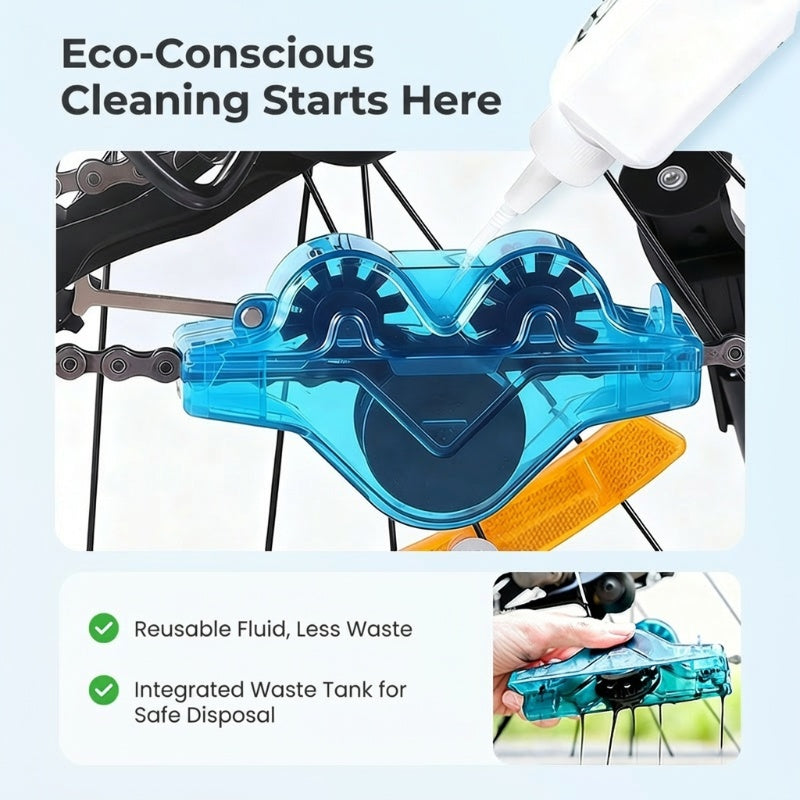 📢📢49% OFF !!!⏰🚴‍♂️ One-brush chain cleaning – no dismantling, no dirty hands! The 360° bicycle chain cleaning marvel: eco-friendly, efficient and effortless. 💧🔧