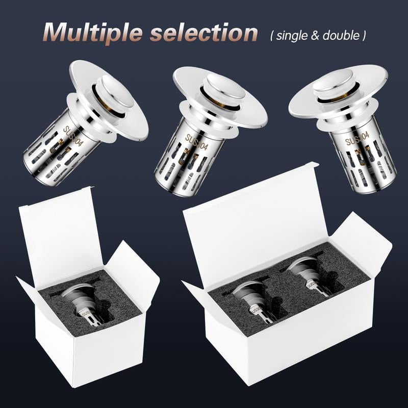 ✨️HOT SALE 49% OFF - 🔥Universal Stainless Steel Pop-Up Sink Drain Strainer