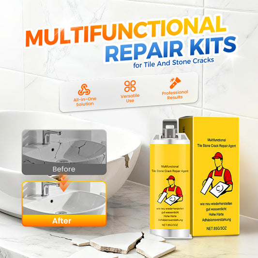 🧱 BUY 2 GET 1 FREE! ✨ Tile & Stone Crack Repair Kit - Professional-Grade Filler for Sealing Gaps, Waterproof & Color-Matching Formula 🛠️💧