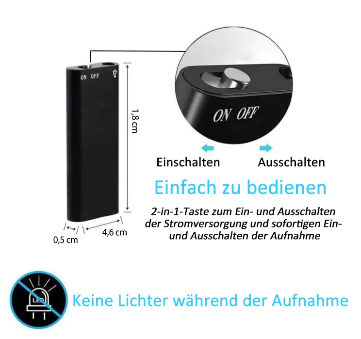 🔥2026 New Arrivals: 49% Off for a Limited Time!🔥 – Smart Sound Capture, Compact & Easy to Use, Long Battery Life 🔋