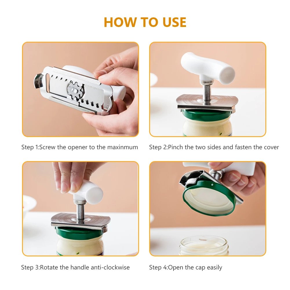 📢📢Last Day-49% OFF!!⏰Stainless Steel Jar Opener & Bottle Lid Remover