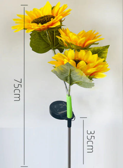⏳Limited-time 49% off🌞Solar LED Sunflower Garden Lights-29.6inch/75cm