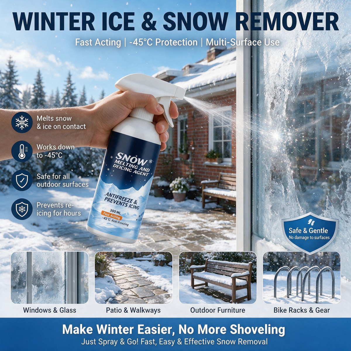 🔥Buy 2 get 1 free 🎉Multi-Functional Powerful Deicer Snow Melt Agent