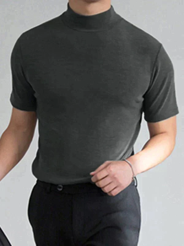🔈🔈2026 Hot Sale - 49% OFF🎁High Neck Slim Fit T-shirt for Men
