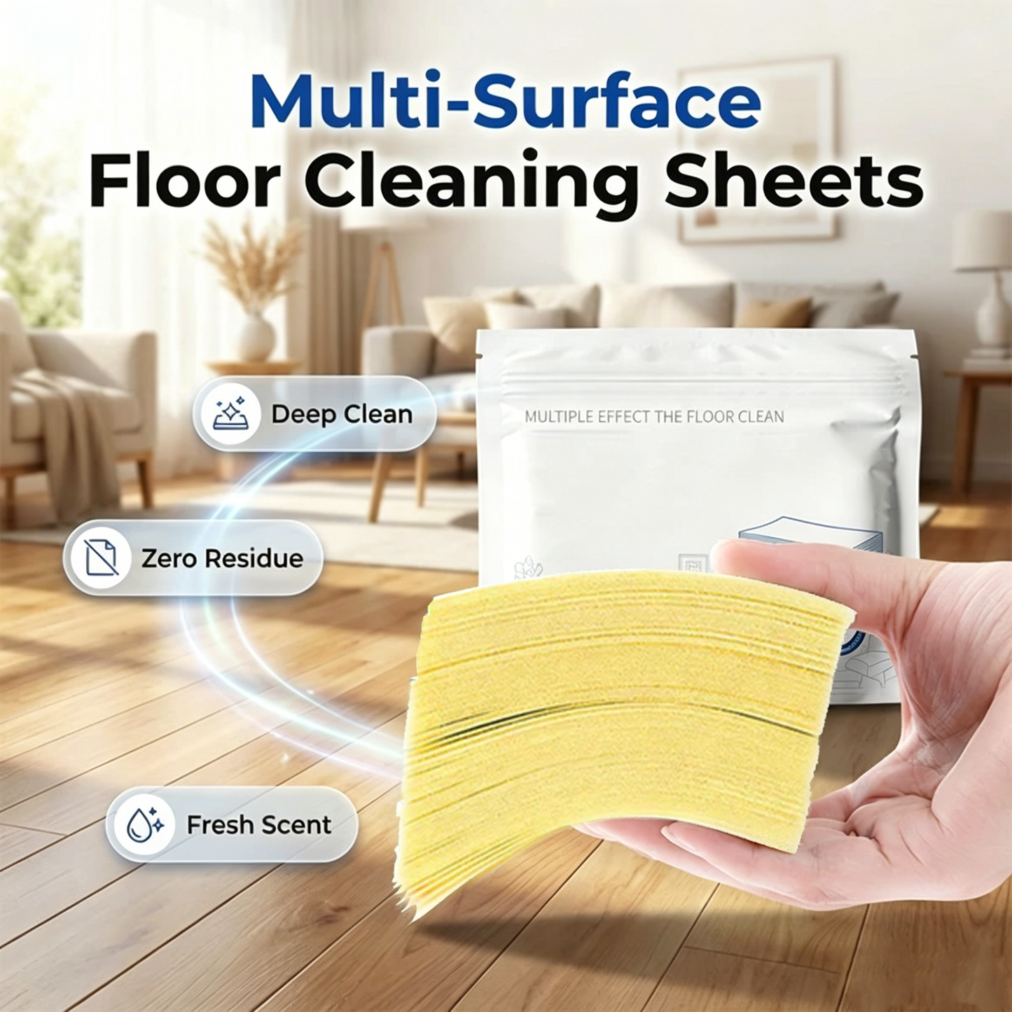 🥳2026 HOT SALE🥳💞50K+ SOLD!✨✨Water-Soluble Floor Cleaning Sheets