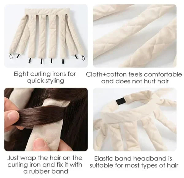 ✨Limited-time 49% off✨Sleep-in hairband Heat-Free Curling Tongs