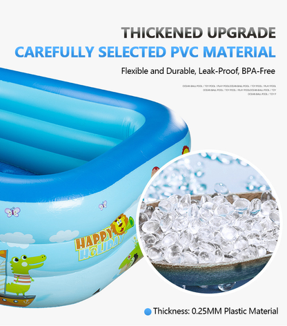 🏊 49% OFF NOW! 🎉 Children's Inflatable Pool – Sturdy PVC & easy setup – Perfect for backyard fun on hot days – safe and colourful for kids 🌞✨