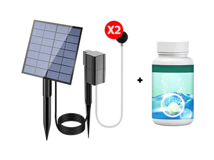 📢📢49% OFF !! ⏰Solar Pond Aerator with Air Pump