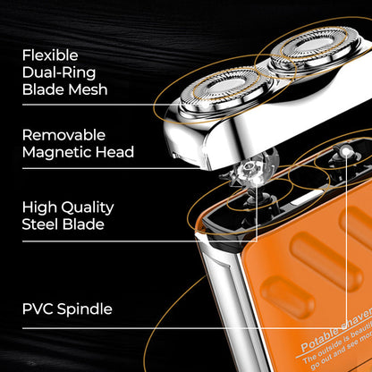 🥳2026 HOT SALE🥳💞50K+ SOLD!🌊🌀 49% OFF! Rotary Electric Shaver – 360° precise shaving, quiet & smooth. IPX7 waterproof, easy rinse. Compact design, gentle on sensitive skin. A daily essential. 🪒🕊️