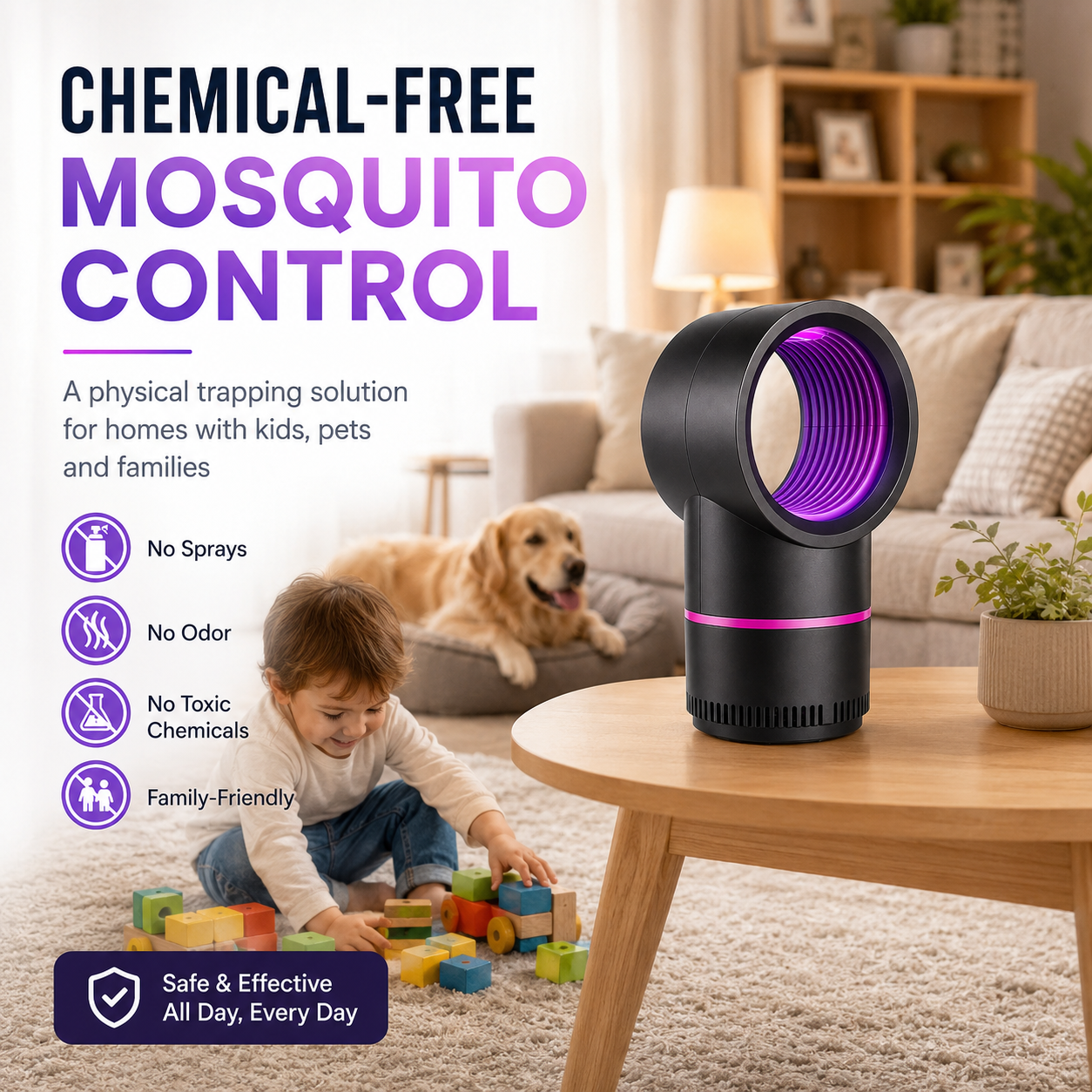 🏆LAST DAY SALE 49% OFF🔥Chemical-free LED mosquito repellent