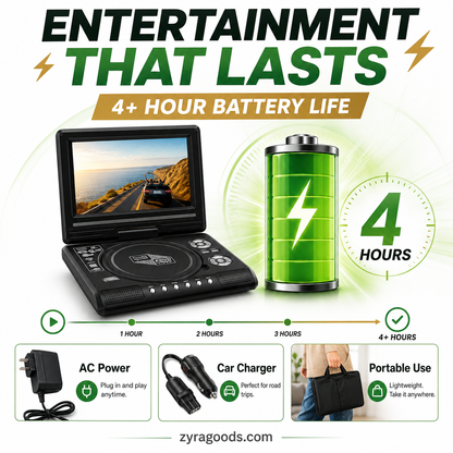 📺 49% OFF | 7.8" HD Portable DVD Player – Your Pocket Cinema Anywhere! 🍿