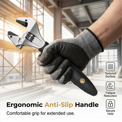 🥳2026 HOT SALE🥳💞50K+ SOLD!💥🔧⚡ 49% OFF! Wide Jaw Ratchet Adjustable Wrench – Self-tightening, high-hardness alloy teeth. Precision scale, ergonomic TPR grip. Sizes 8"/10"/12". A must-have for DIY. 🛠️✨