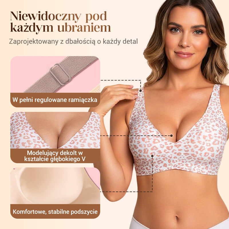🏆LAST DAY SALE 49% OFF 🔥Super Firming Leopard Print Jelly Bra | Women Wirefree Bras 👍No More Sagging Breasts