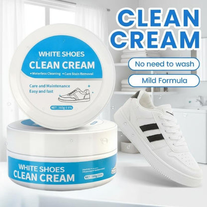 ⏳Limited-time Special Price ￡9.99!!🧼No-Wash Shoe & Leather Cleaner Cream - Stain Remover with Sponge