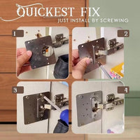 🛠️ BUY 1 GET 1 FREE ! 🔥 Hinge Repair Kit – All-in-One Tool, Easy Fix & Durable Solution 🏠