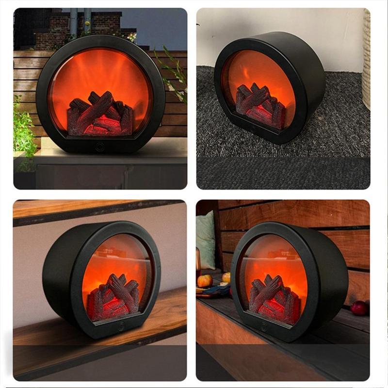 📢📢49% OFF !!!⏰Flameless LED Fireplace Decorative Lantern Lamp🔥