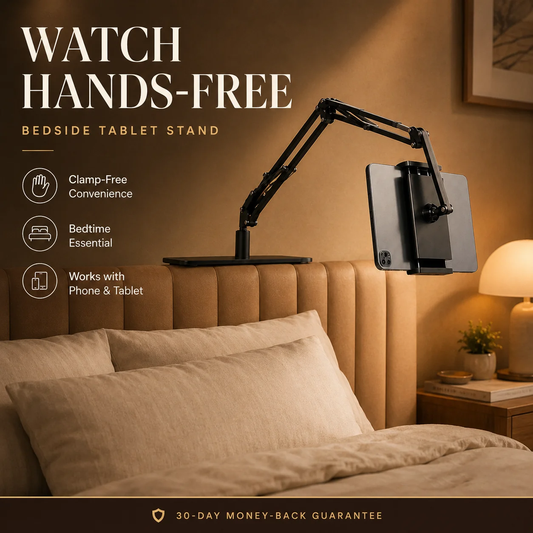 🔖 LIMITED-TIME 49% OFF! ⚡ Hidden Bedside Retractable Phone & Tablet Holder🛏️