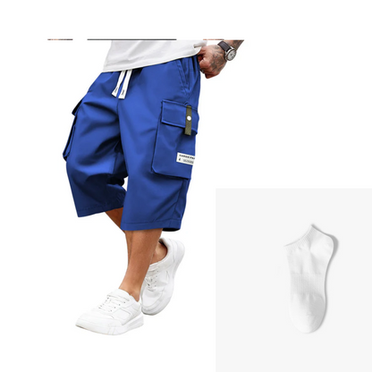 ⏳Limited-time 49% off⏰Men's Casual Drawstring Capri Cargo Pants👖