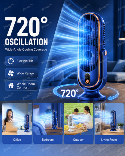 🥳2026 HOT SALE🥳💞50K+ SOLD!💨🌙 49% OFF! Portable Table Fan – 5 speeds, ultra‑quiet, gentle breeze. Perfect for bedroom or office. Stay cool without noise! 😴✨