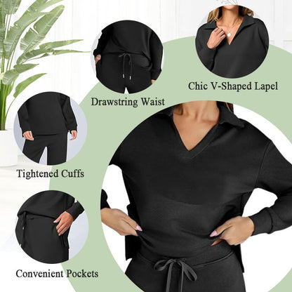 💖49% OFF!👍Women's 2 Piece Sets Outfits Casual Long Sleeve Sweatsuits Sets✨