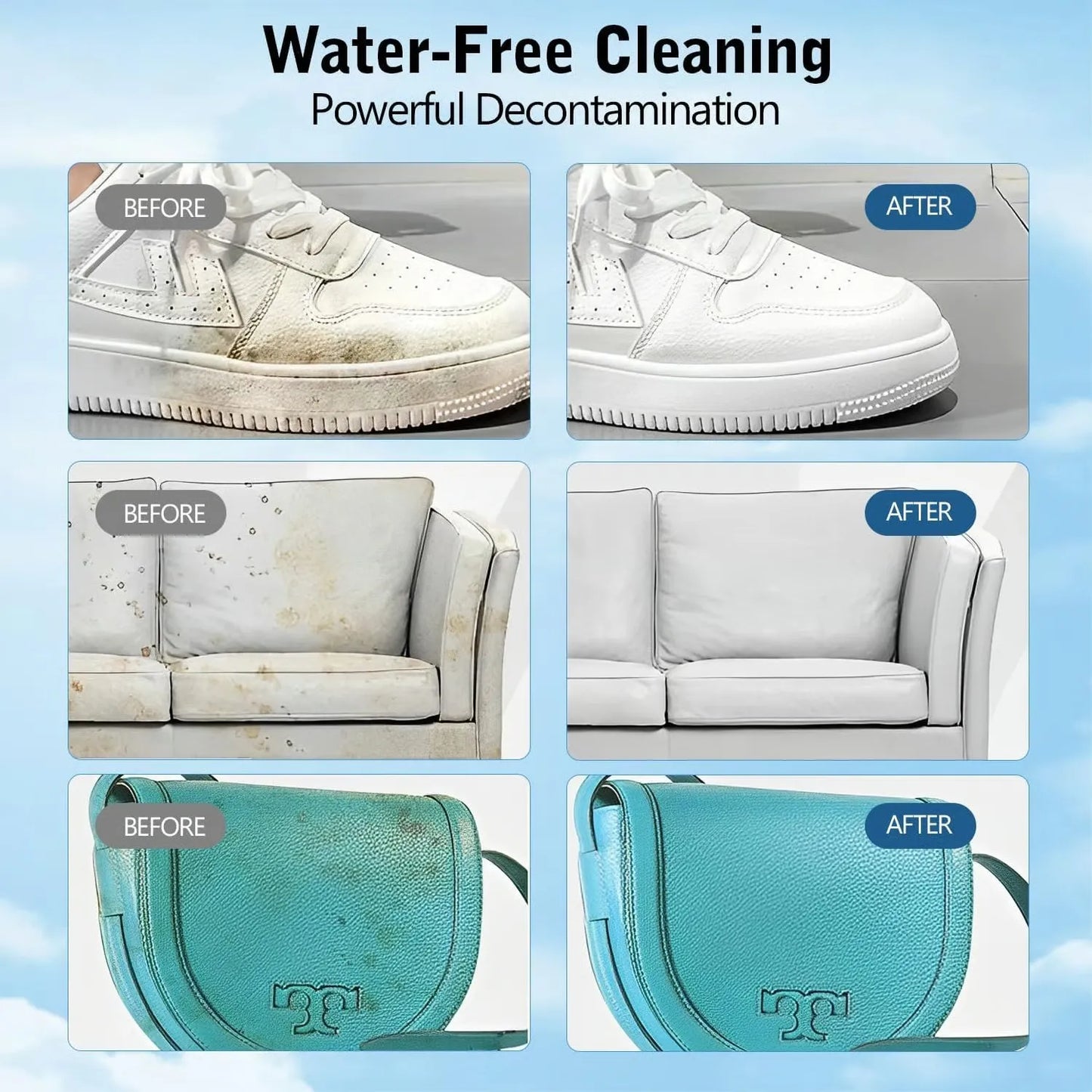 ⏳Limited-time Special Price ￡9.99!!🧼No-Wash Shoe & Leather Cleaner Cream - Stain Remover with Sponge