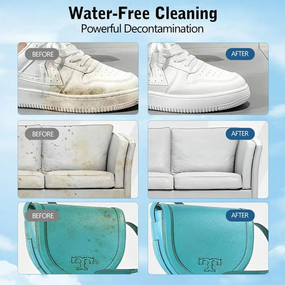 ⏳Limited-time Special Price ￡9.99!!🧼No-Wash Shoe & Leather Cleaner Cream - Stain Remover with Sponge