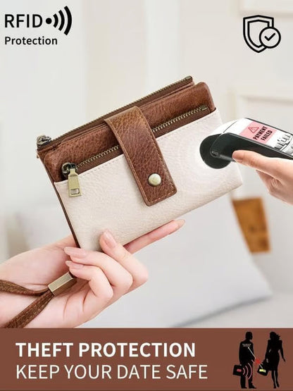 📢📢49% OFF !!!⏰Women's RFID Blocking Leather Wallet👛