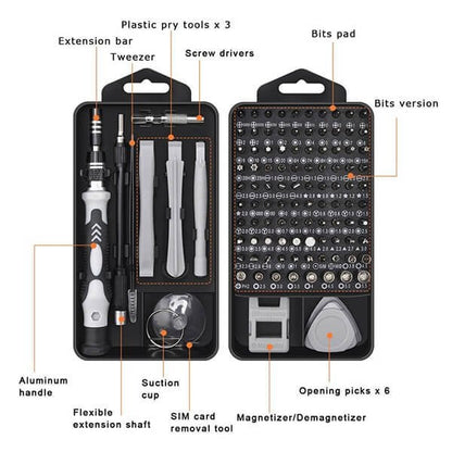 🛠️ 49% OFF NOW! 🧰 Magnetic Screwdriver Set (115 in 1 / 138 in 1) – Precision Bits, Strong Magnetism & Portable Storage Case 🔩
