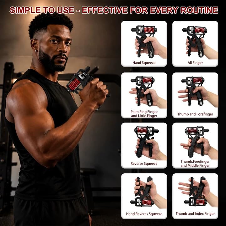🥳2026 HOT SALE🥳💞50K+ SOLD! 💪✊ 49% OFF! Adjustable Hand Grip Strengthener with Counter – rotary resistance, textured grip. Train fingers & forearms anywhere! 🏋️✅