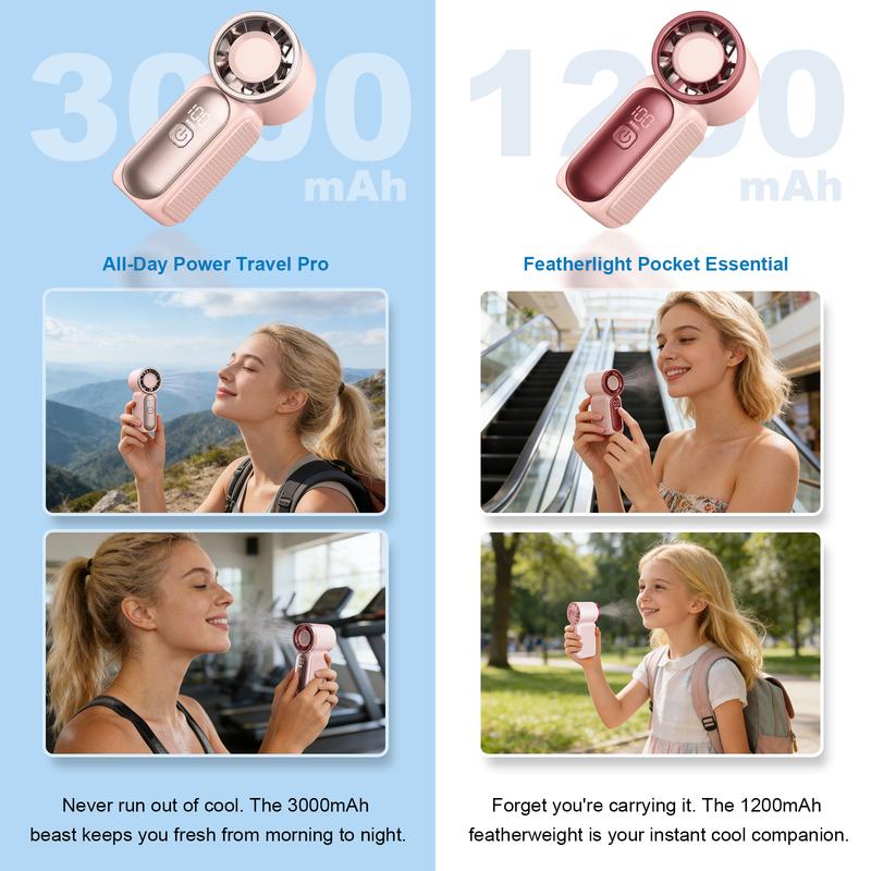 🌬️ LIMITED-TIME 49% OFF! ✨ Turbo Handheld Fan – LED Display, 6 Speeds, 3000mAh 🔋