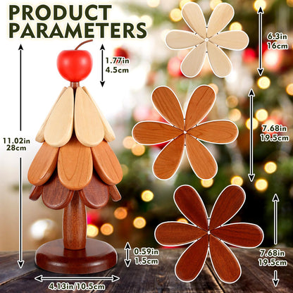 🎄 LIMITED‑TIME 49% OFF! 🔥 Natural Wooden Tree Trivets for Hot Dishes – Festive, Foldable, Durable ✨