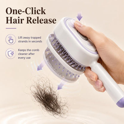 💖LAST DAY SALE 49% OFF💁‍♀️✨Electric Spray Air Cushion Massage Comb💨| Self-Cleaning Anti-Tangle ✨ | Perfect for Dry, Brittle Hair 💧🌟