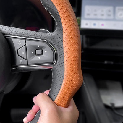 🏆 50K+ SOLD! – Almost Gone💥-✨ Nappa Leather car steering wheel cover
