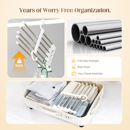 💗Special Offer Now!— Household Multifunctional Telescopic Folding Multi-layer Pants Storage Rack