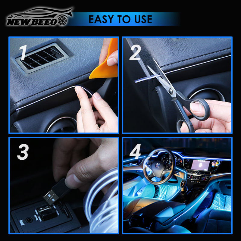 🚗💡 50% OFF! Car Interior LED Atmosphere Lights – ultra-thin & easy to fit, adds a custom glow for stunning evening drives! ✨✅