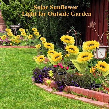 ⏳Limited-time 49% off🌞Solar LED Sunflower Garden Lights-29.6inch/75cm