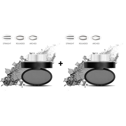 ⏳🔥LIMITED-TIME 49% OFF! ⏰✨Buy 1 Get 1 Free -ONLY ￡11.99!!🖌️50K+ Sold!!!🖤Eyebrow Stamp Powder Kit with Applicator Brush, One Press Perfect Brow Stamp, Waterproof Long Lasting 24H Wear Eyebrow Makeup for Lazy Daily Salon-Like Brows