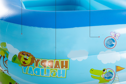 🏊 49% OFF NOW! 🎉 Children's Inflatable Pool – Sturdy PVC & easy setup – Perfect for backyard fun on hot days – safe and colourful for kids 🌞✨